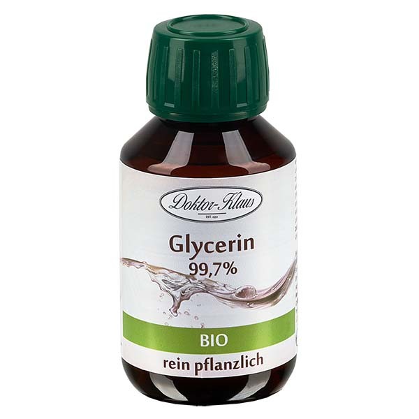 Glycérine bio 99,7 % en bouteille PET brune 100 ml (inviolabilité) - E 422, Glycérine, Matière première