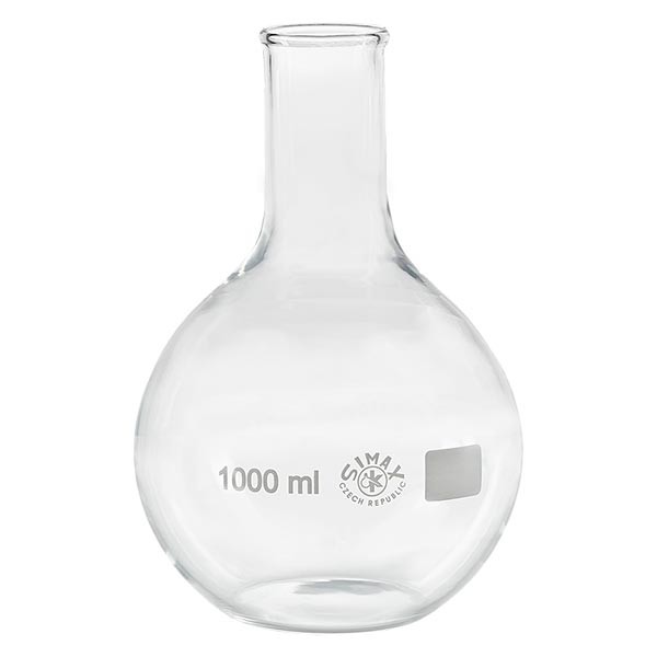 Ballon sphérique en verre borosilicaté 250ml, fond plat