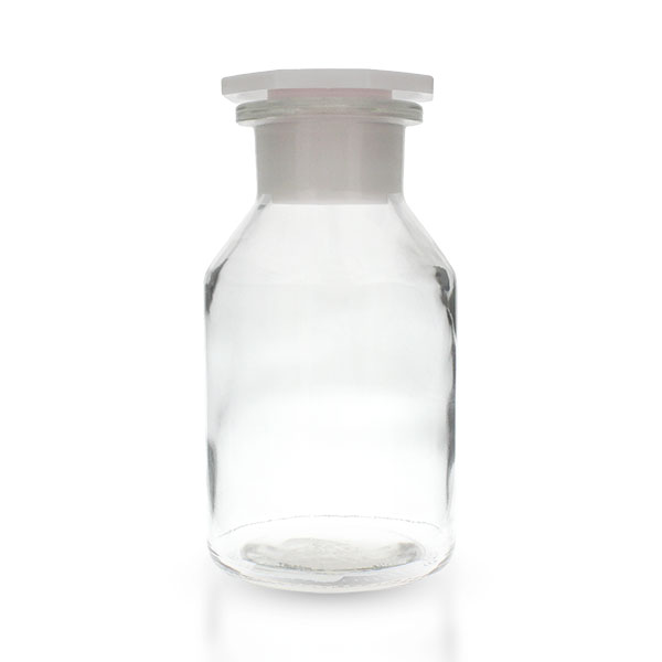  Flacon transparent  250 ml col conique goulot large 