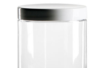 Bouteille en PET pour aliments transparent 250 ml avec bouchon à vis flip  top PCO 28 blanc avec verseur