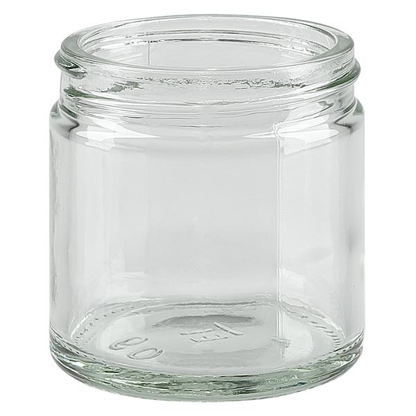 Pot en VERRE CLAIR 60 ml, filetage 51 mm / R3, Pots en verre clair, Pots  en verre, Verre