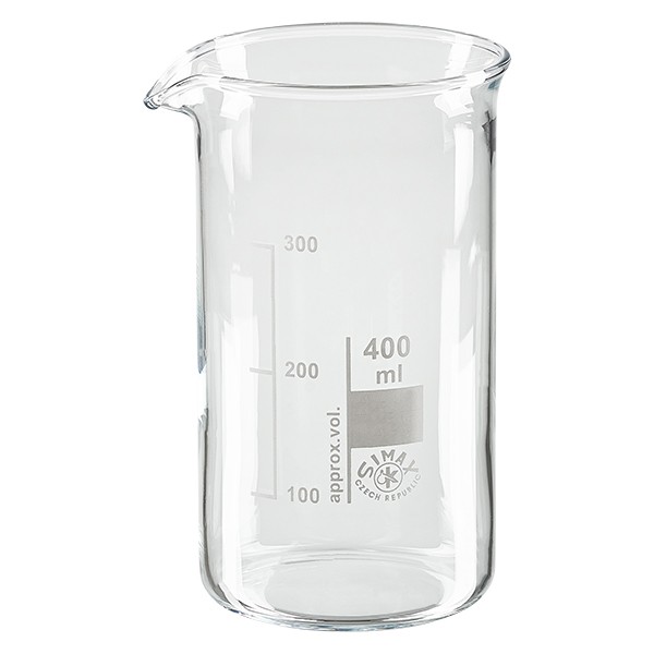 Laborbecher - Bechergläser - Messbecher - 500ml - aus Glas - hohe Form